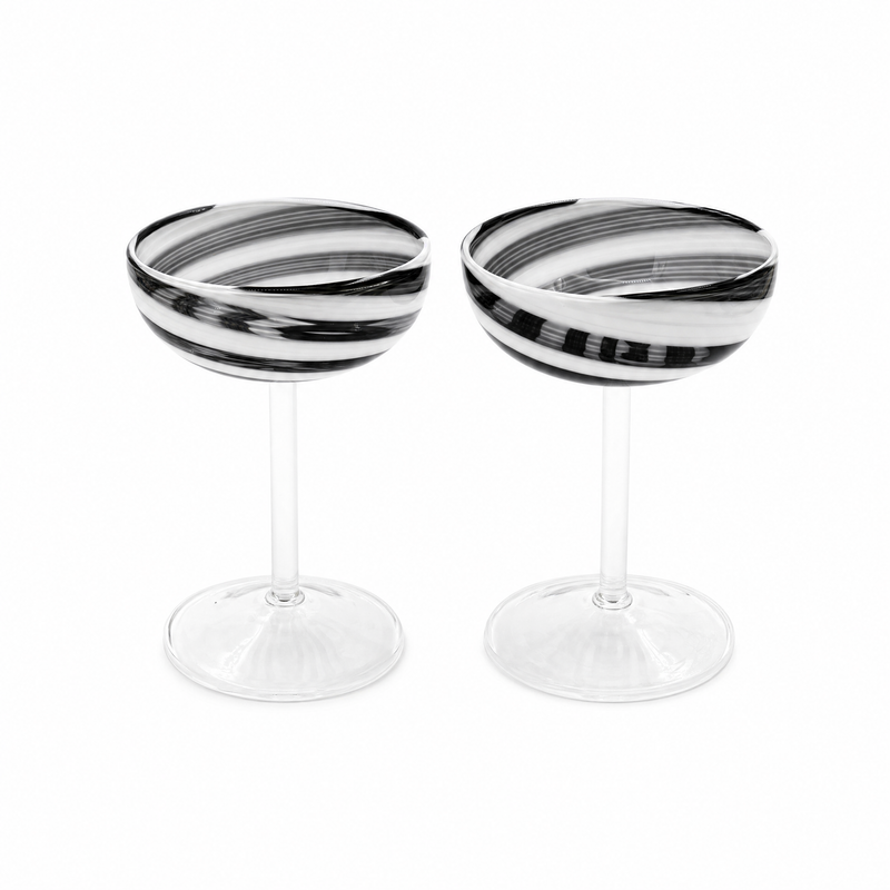 Swirl Coupe Glasses