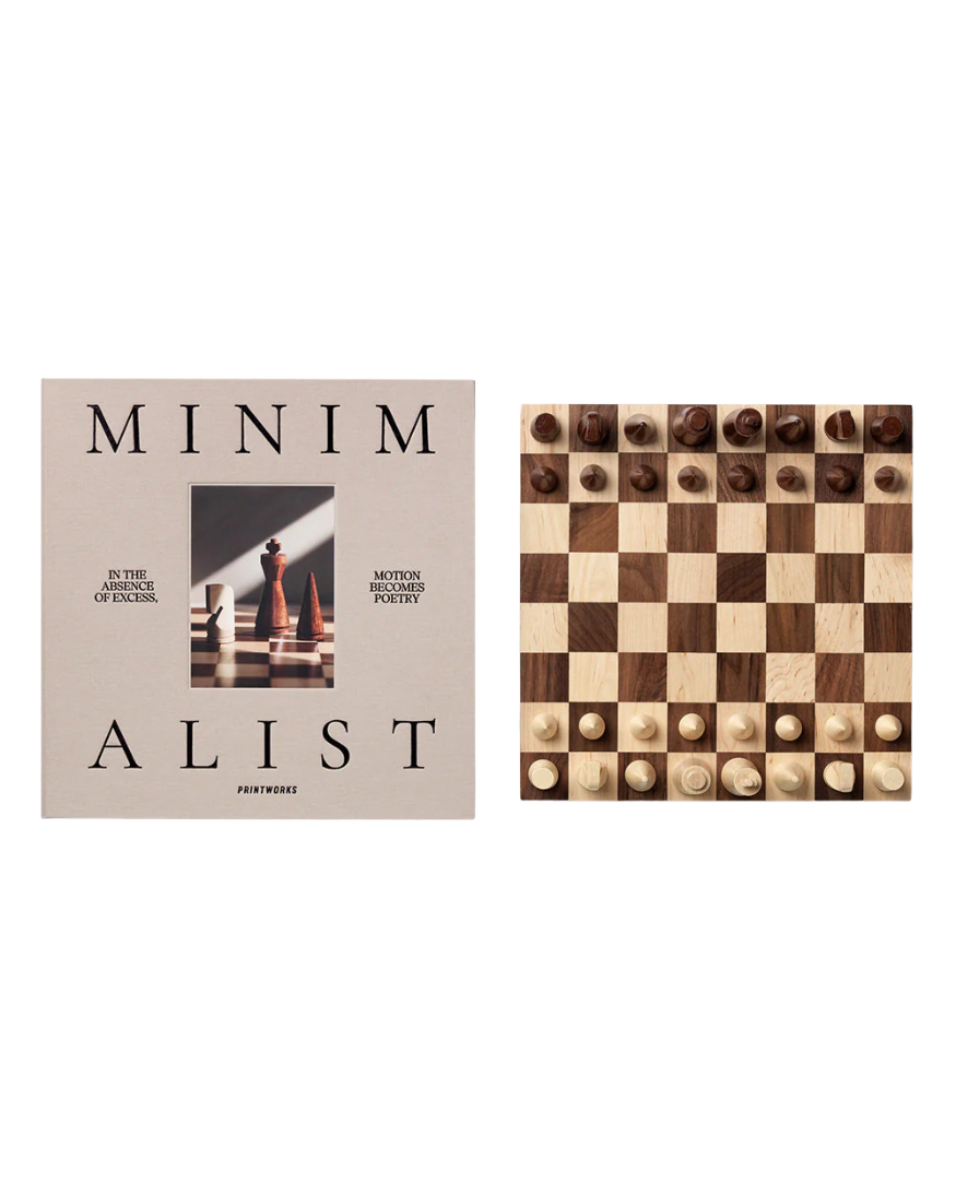 Minimalist Wood Chess Set