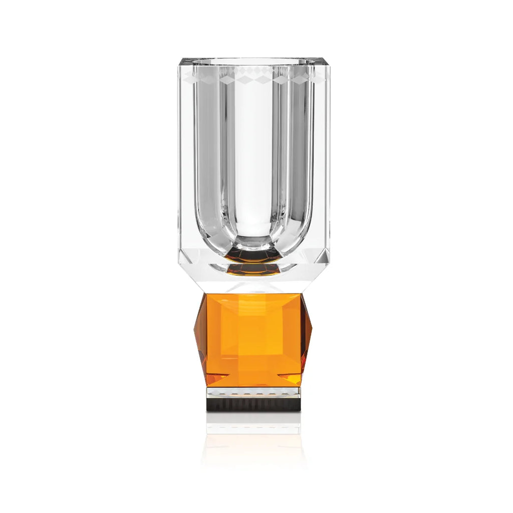 Handcut Crystal Ohio Vase