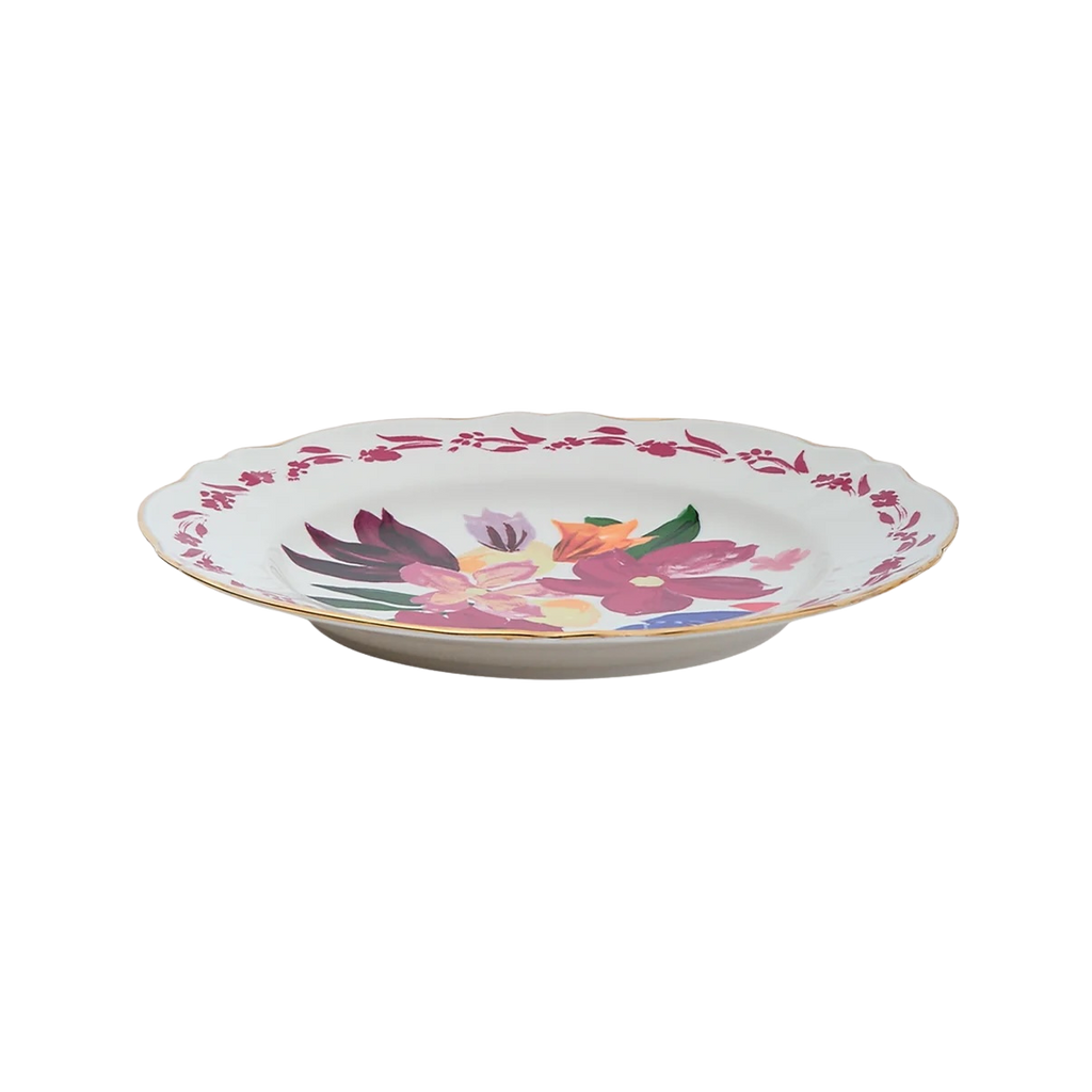 Magenta Bouquet Dinner Plate