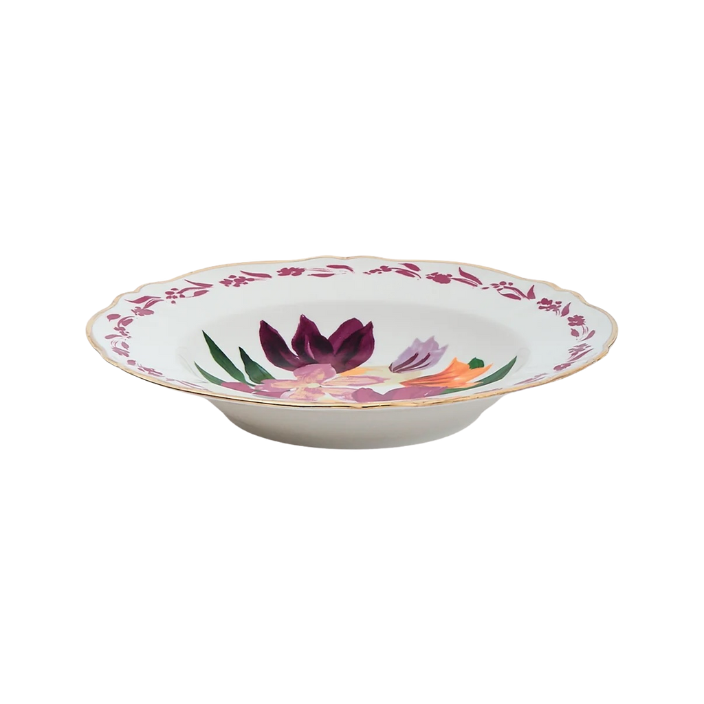 Magenta Bouquet Deep Plate