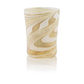 Ernest Handmade White & Gold Murano Tumbler Glass