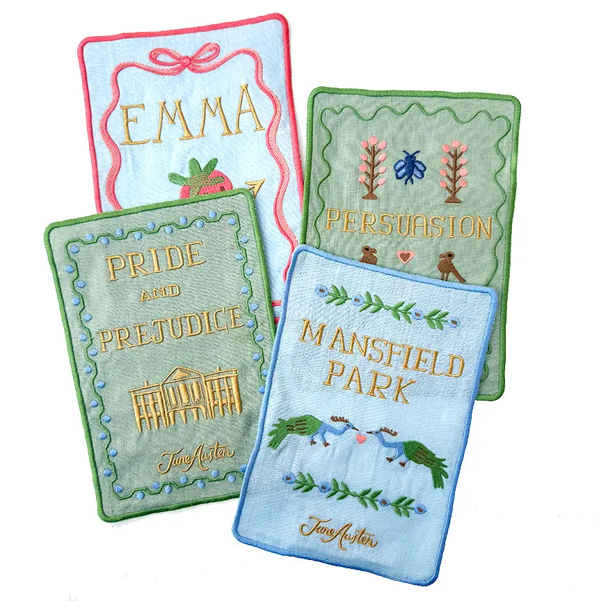 Jane Austen Cloth Cocktail Napkins Set