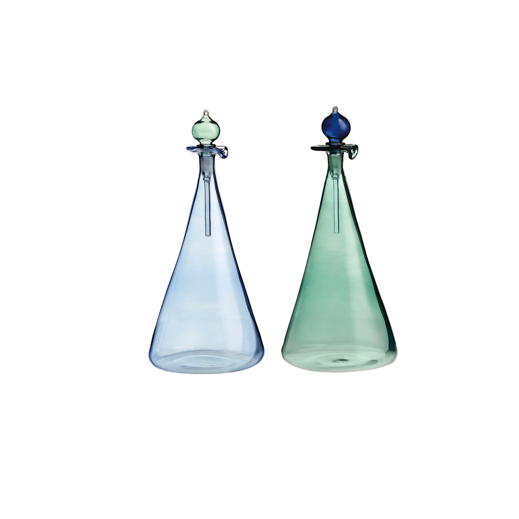Oil & Vinegar Handblown Dispenser Set
