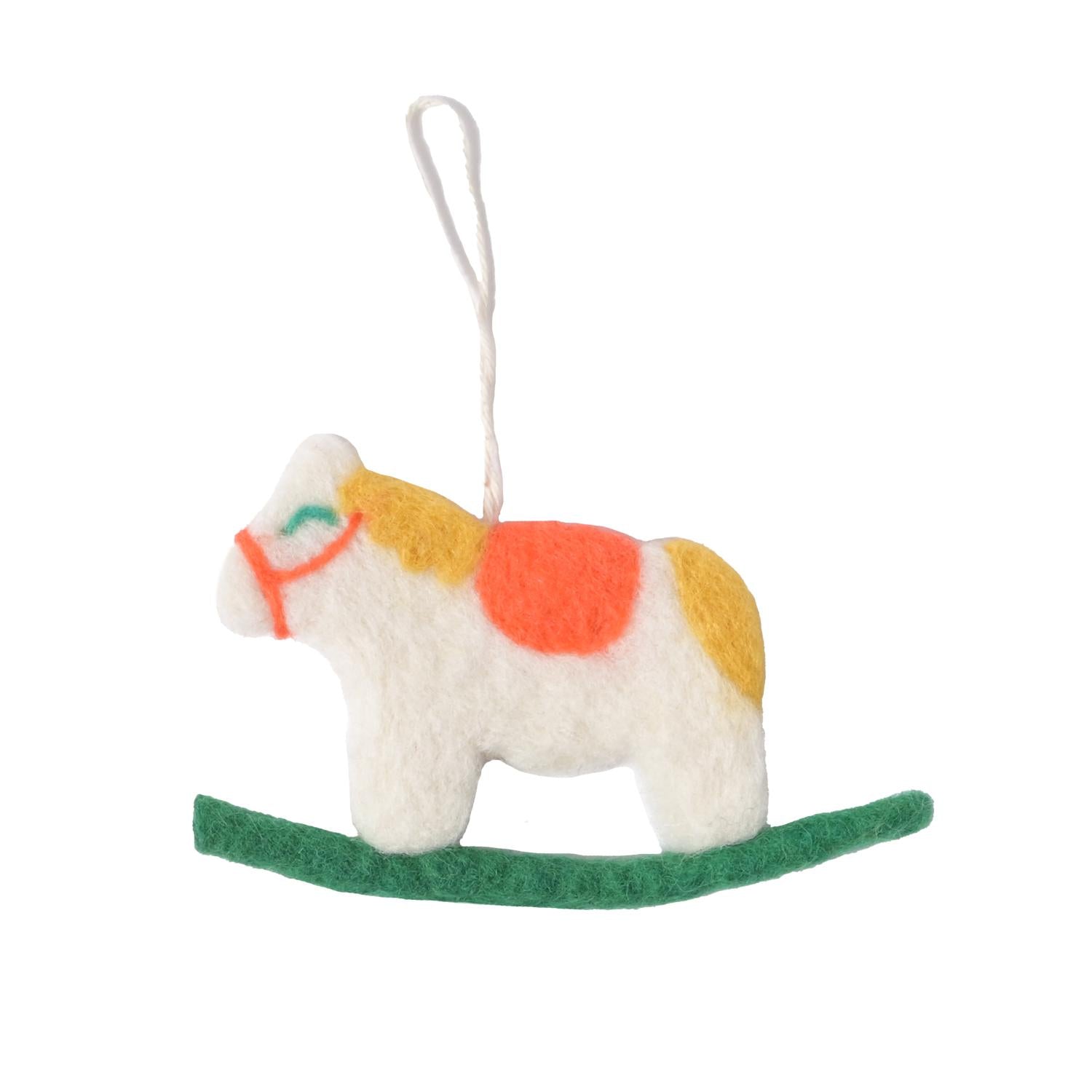 Wool Rocking Horse Ornament