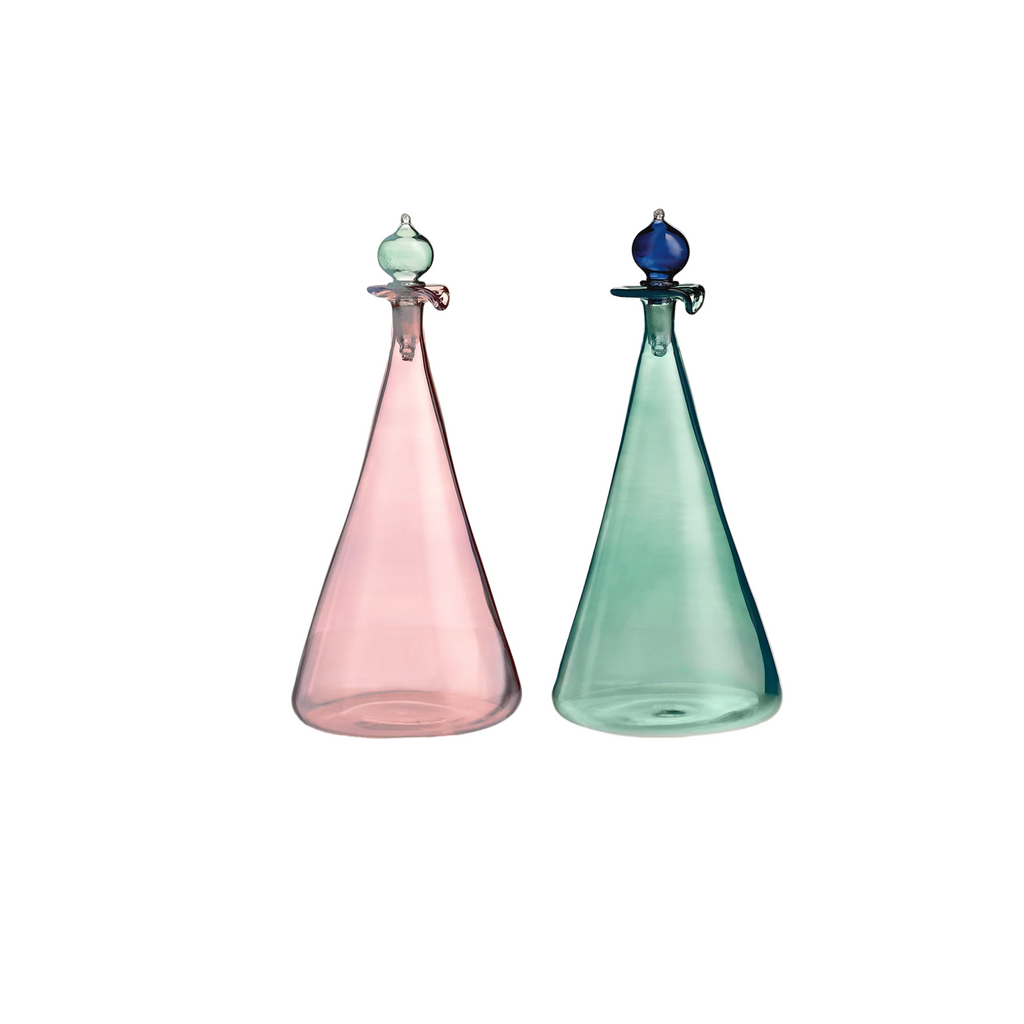 Oil & Vinegar Handblown Dispenser Set