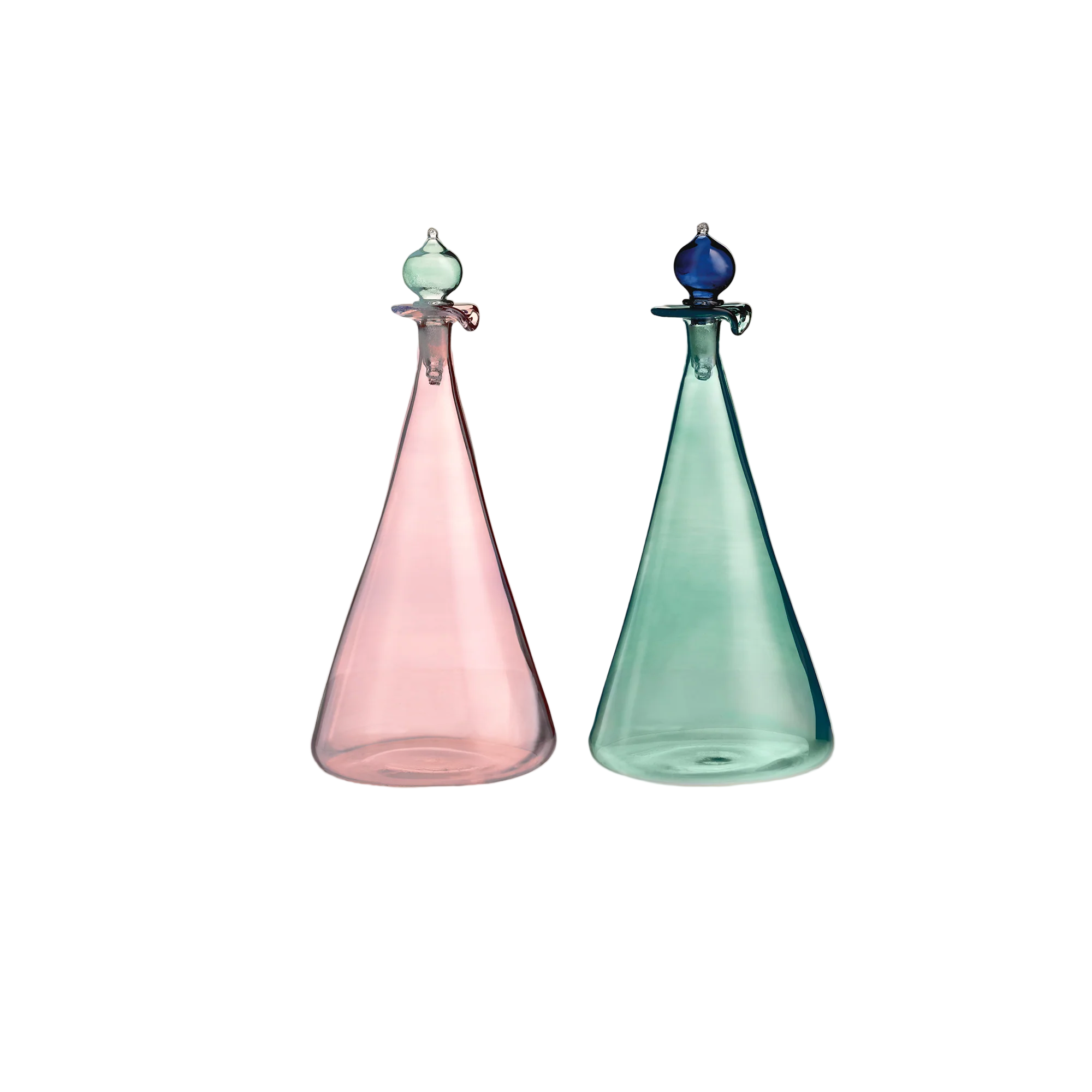 Oil & Vinegar Handblown Dispenser Set