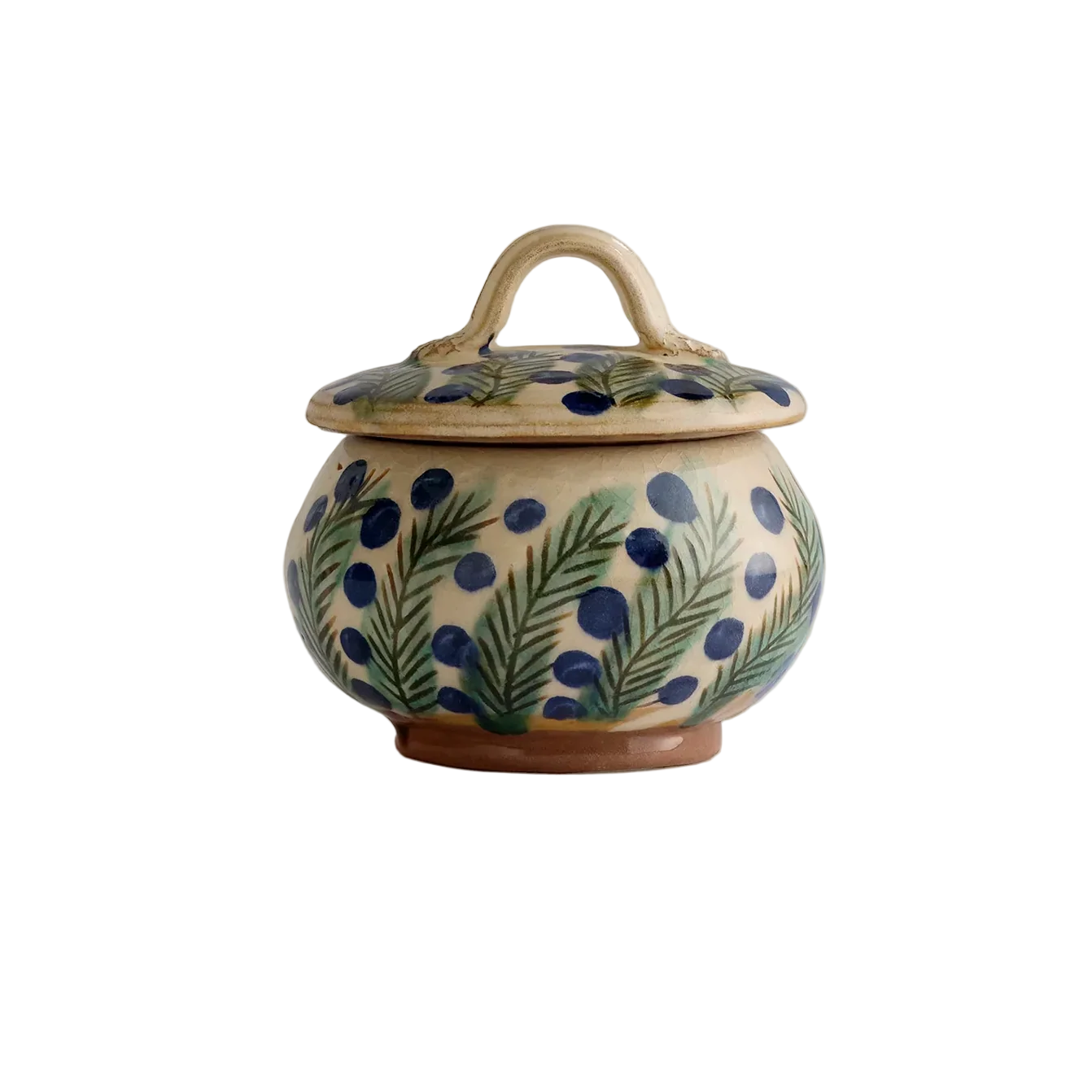 Ceramic Dotty Vine Sugar Jar