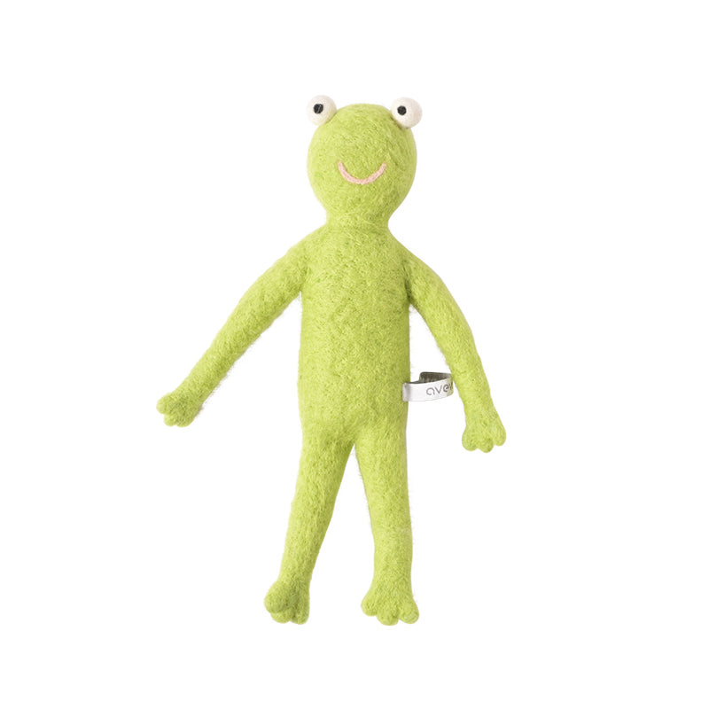 Froggy the Frog Wool Stuffed Toy
