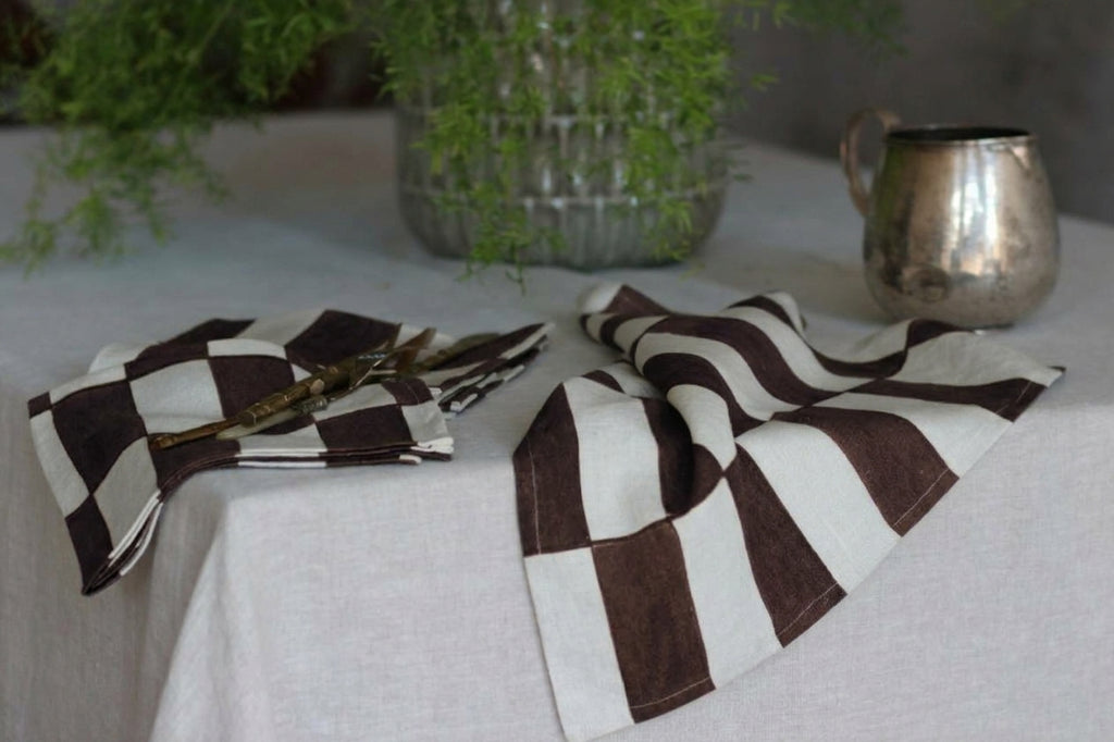Napkin With Brick Pattern