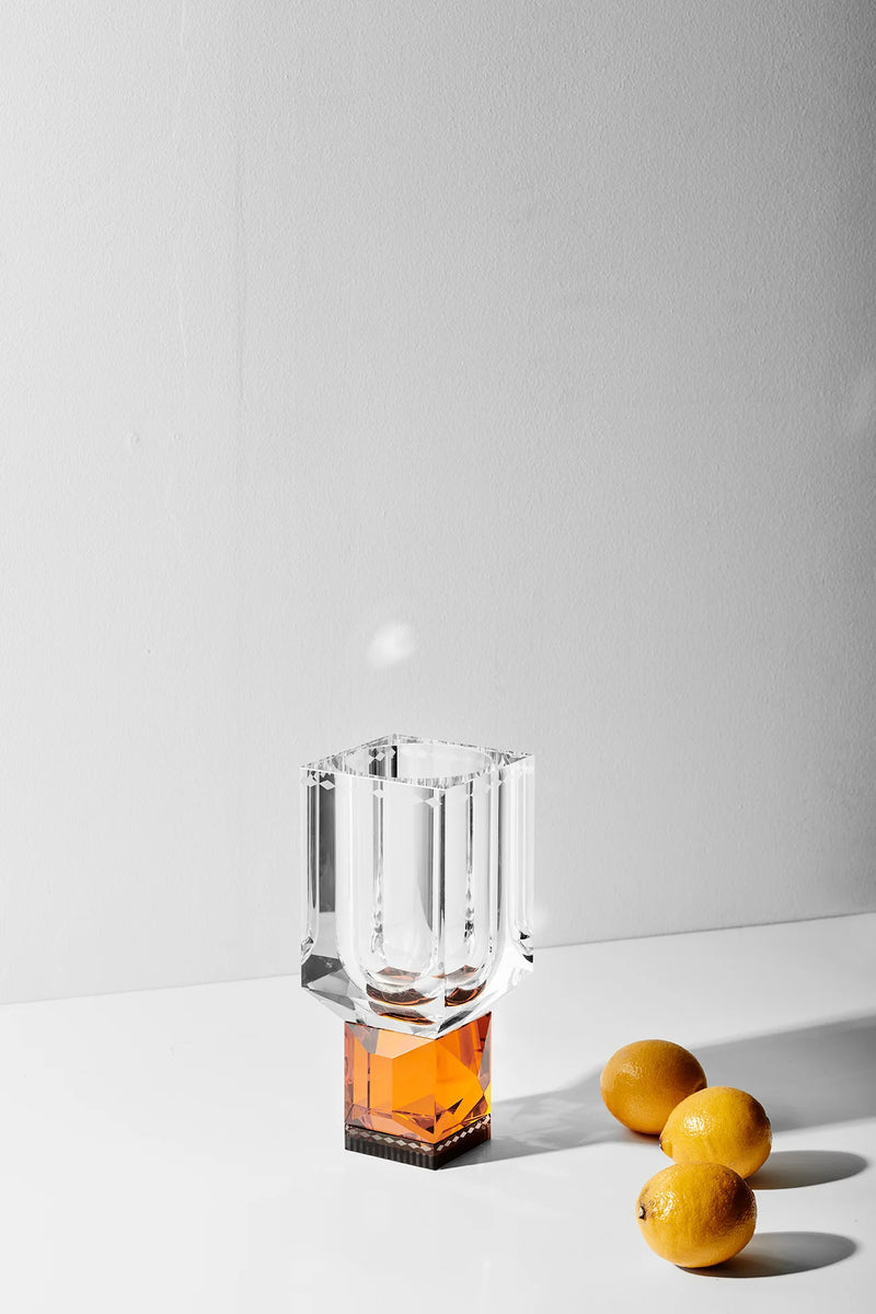 Handcut Crystal Ohio Vase