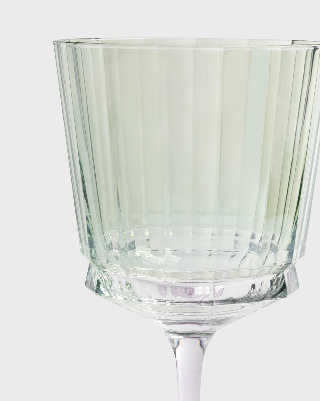 Stemmed Glass Verona Green & Purpura